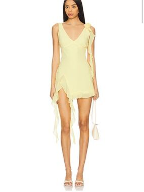Yellow cocktail dress from revolve